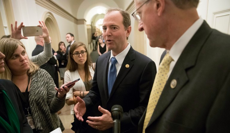 The comments by Conaway and Schiff came after they met with Facebook Chief Operating Officer Sheryl Sandberg in a closed-door meeting. (AP Photo/J. Scott Applewhite)