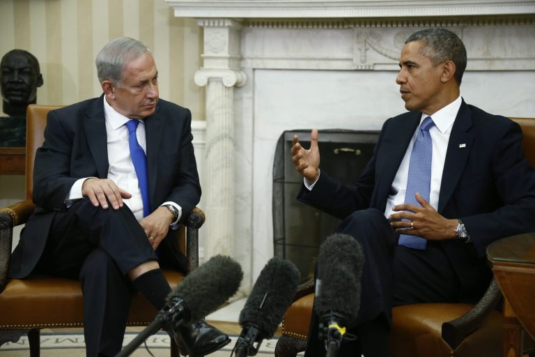 File - In this Sept. 30, 2013, file photo, President Barack Obama meets with Israeli Prime Minister Benjamin Netanyahu in the Oval Office at the White House in Washington. The U.S. and Iran secretly engaged in high-level, face-to-face talks, at least three times over the past year, in a high stakes diplomatic gamble by the administration that paved the way for the historic deal aimed at slowing Iran's nuclear program. After the Sept. 27, phone call between Obama and Iranian president Hassan Rouhani, the U.S. began informing allies about the talks. Obama handled the most sensitive conversation himself, briefing Netanyahu during his Sept. 30 visit to the White House. Israel remains furious about the agreement. (AP Photo/Charles Dharapak)