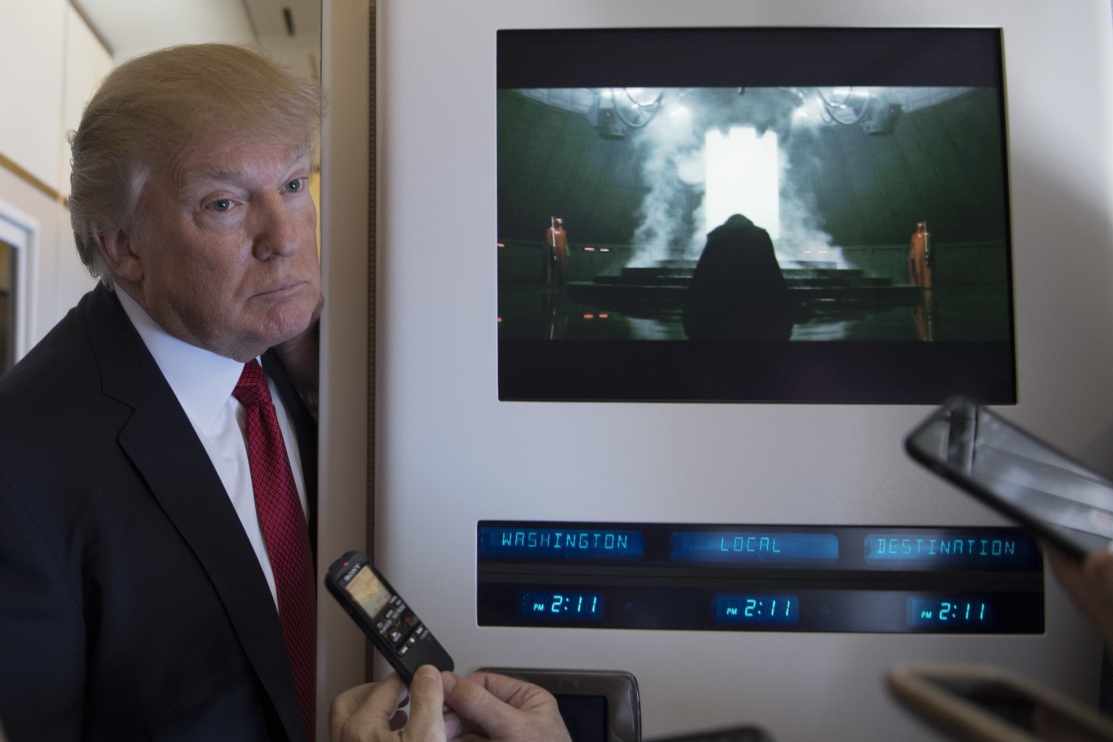 Trump meets Darth Vader on Air Force One