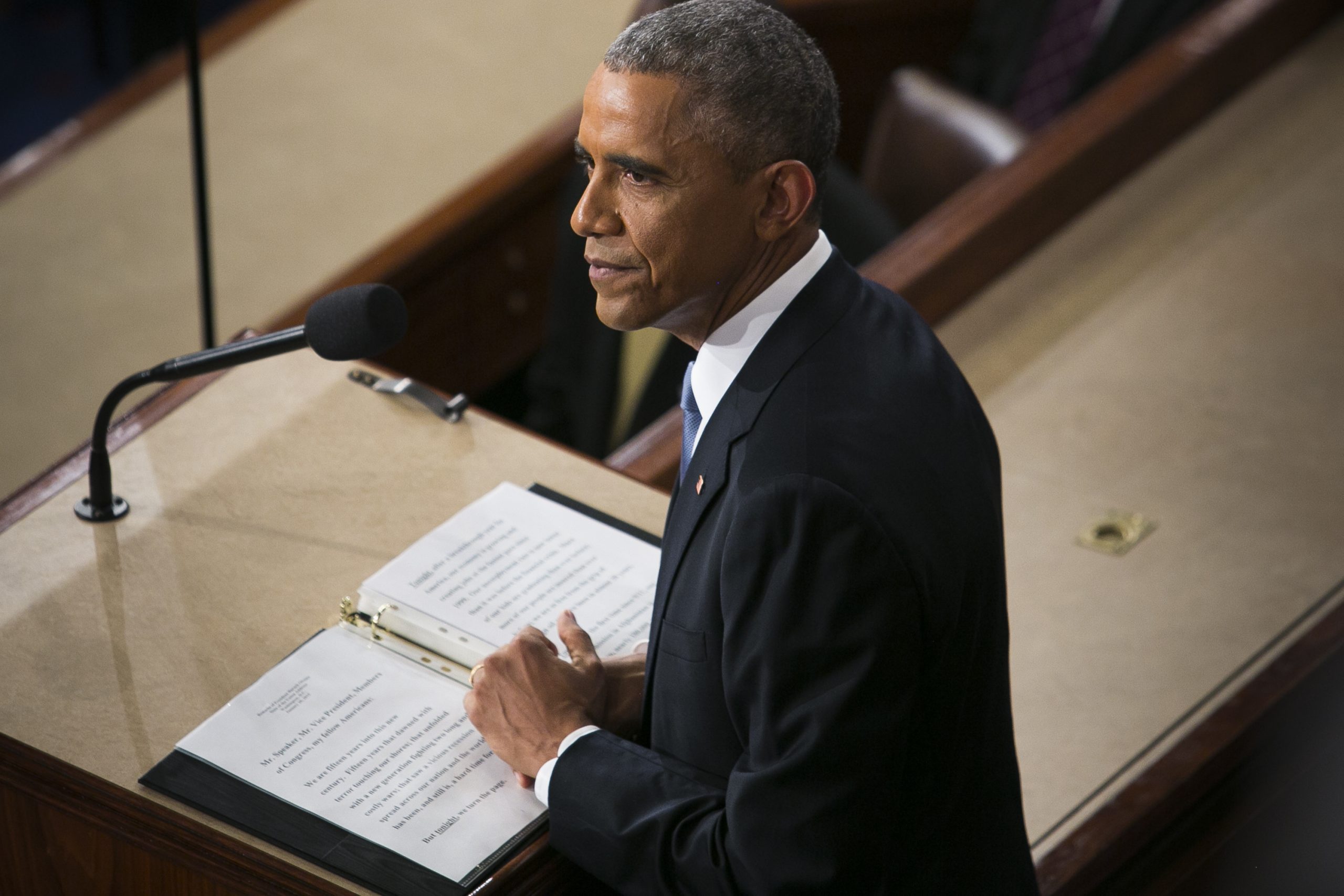 Obama ‘wasn’t offended’ by Republicans cheering his exit