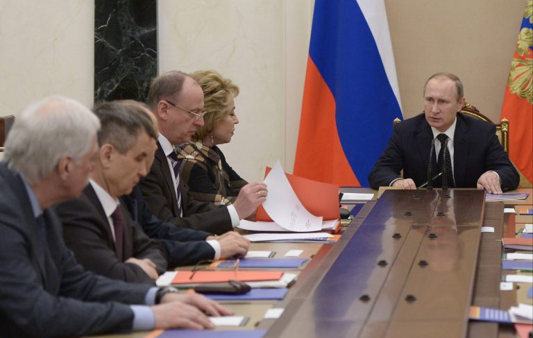 News surfaced Monday that Russian President Vladimir Putin has ordered his ground troops to begin pulling out of Syria. (Alexei Nikolsky/Sputnik, Kremlin Pool Photo via AP)