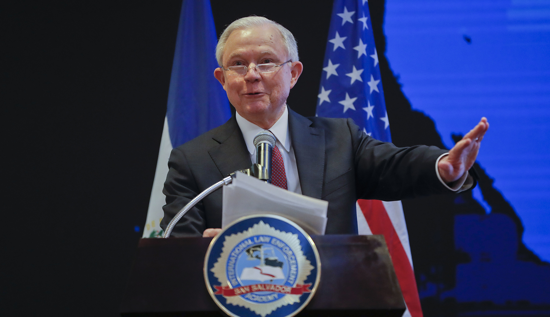 Jeff Sessions tells graduating international police academy: ‘There are good days and bad days in any job’