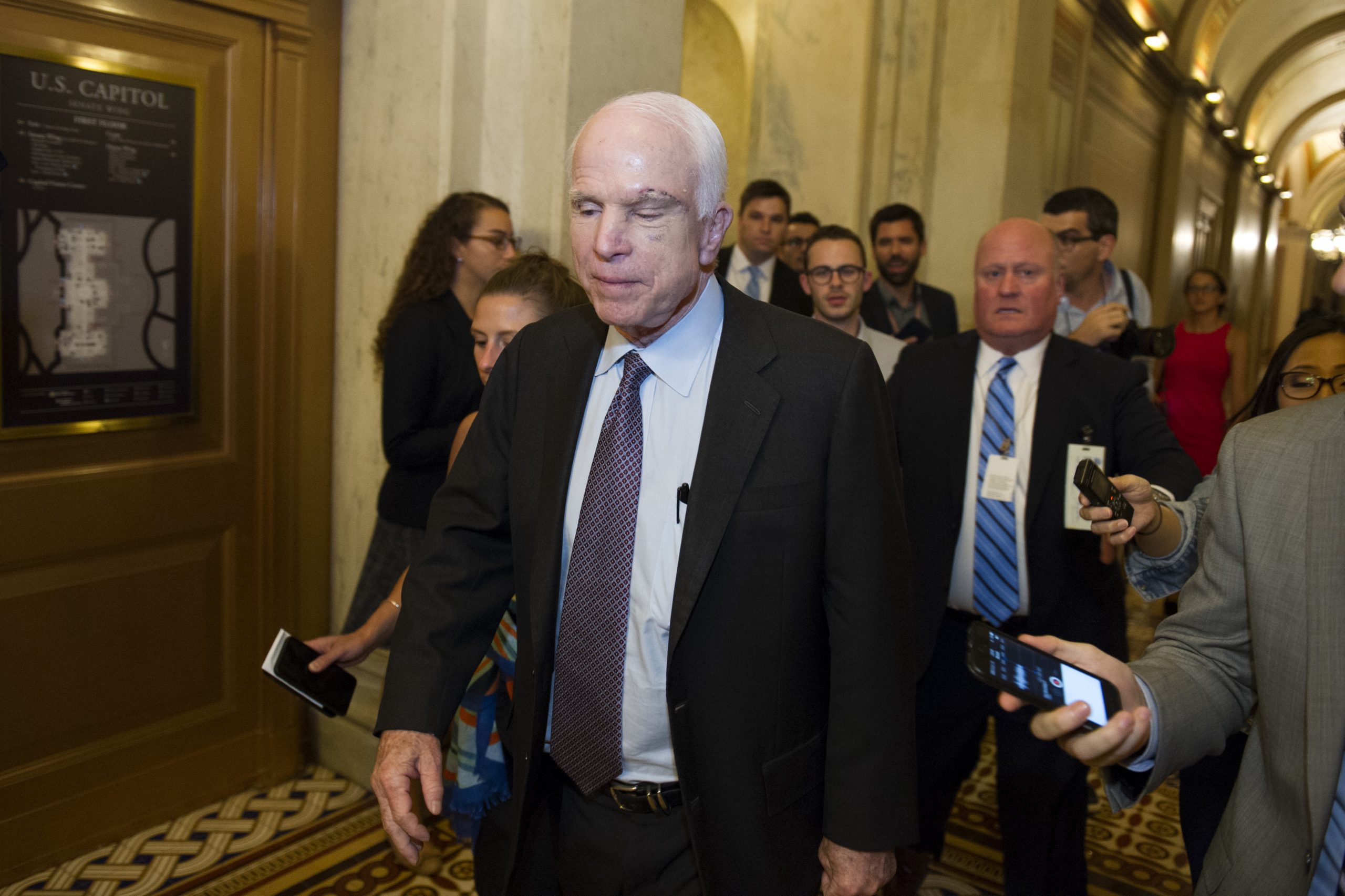 John McCain’s absence leaves defense bill in limbo
