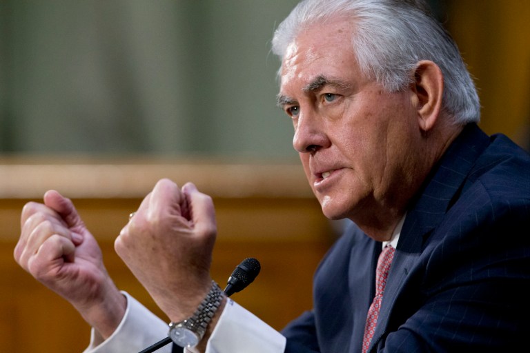 Tillerson offered the possibility of putting Cuba back on the list of countries that sponsor terrorism. (AP Photo/Steve Helber)
