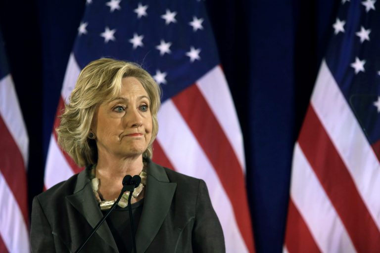 FBI agents are probing the private server arrangement Hillary Clinton established to shield her government communications.Â (AP Photo/Mary Altaffer)