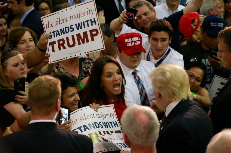 Presumptive GOP nominee Donald Trump argued Friday that his supporters are 