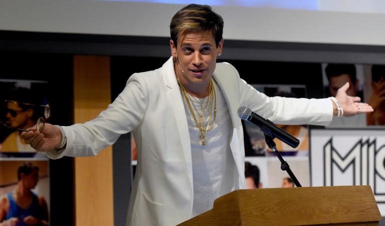 Controversial Breitbart editor Milo Yiannopoulos will speak at the Conservative Political Action Conference just south of Washington, D.C., next week. (Jeremy Papasso/Daily Camera via AP, File)