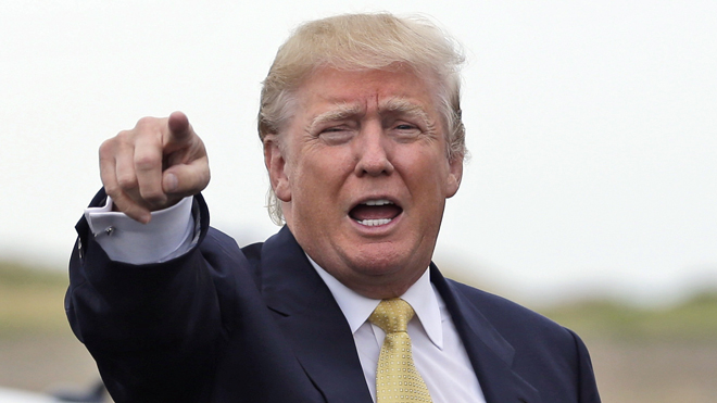 President Trump points.