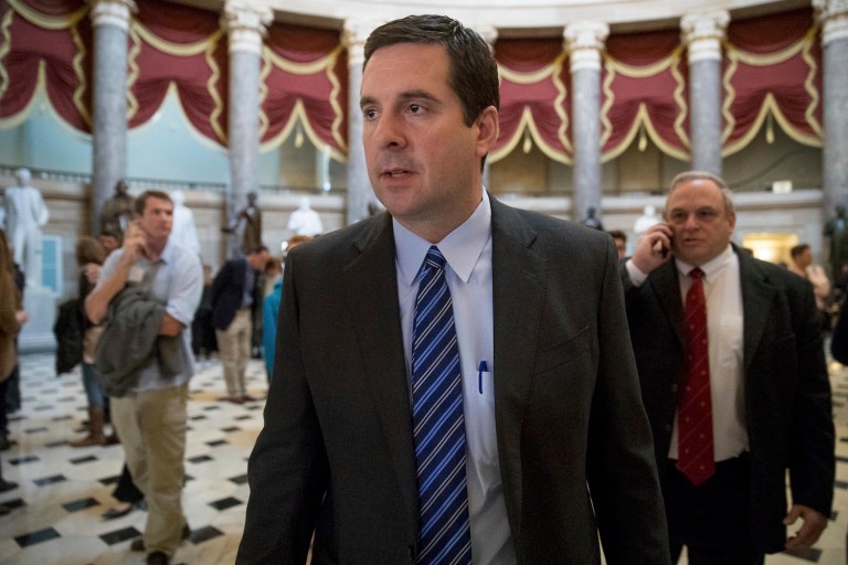 Rep. Devin Nunes says there was nothing clandestine about his activity. (AP Photo/Andrew Harnik)