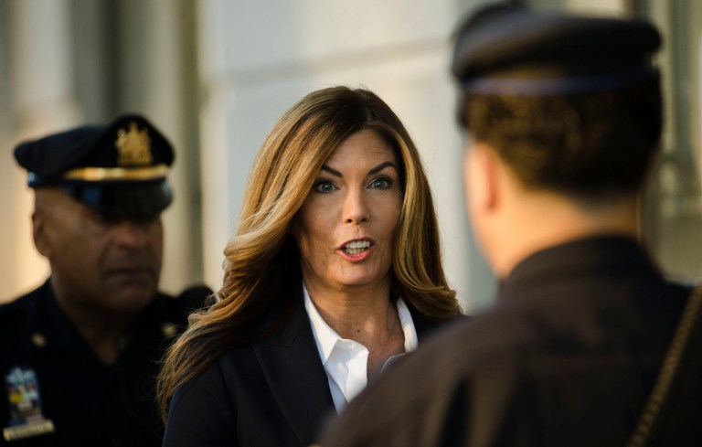 Former Pennsylvania Attorney General Kathleen Kane was sentenced by a Montgomery County judge on Monday to serve 10 to 23 months in prison for nine charges related to perjury, obstructing the administration of law and engaging in official oppression. (AP Photo/Matt Rourke)