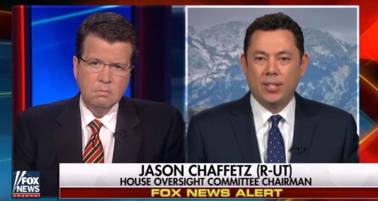 Rep. Jason Chaffetz has appeared frequently on Fox News to discuss the investigation into Hillary Clinton's emails and the 2016 presidential race. (Screen shot)