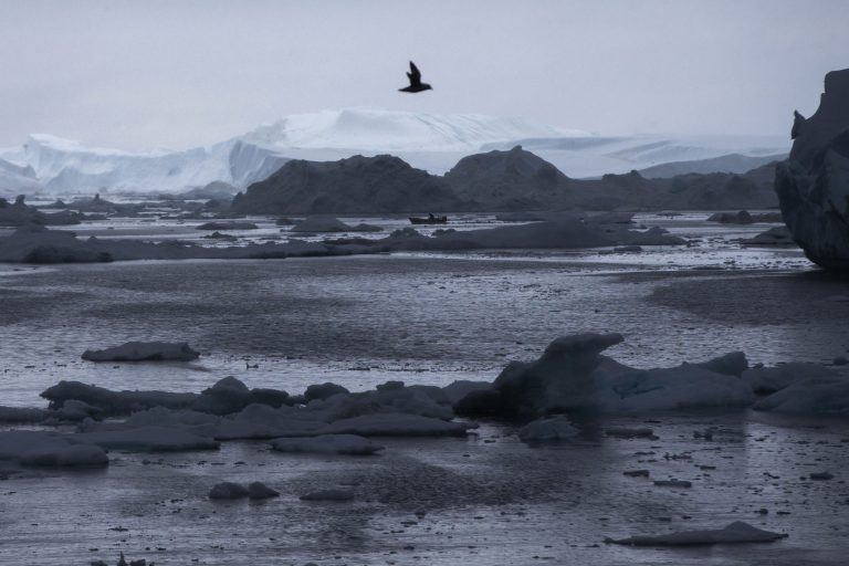 The evacuation of the last two Navy expeditions to the Arctic was proof of the dramatic effects of climate change at the top of the world, the service’s top oceanographer said Tuesday. (AP Photo/Evan Vucci, Pool)