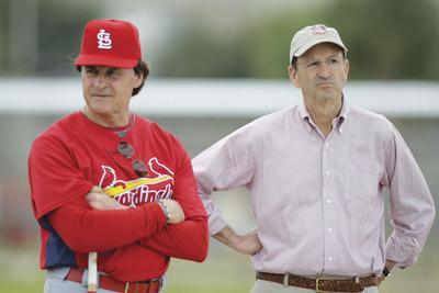 Jeff Roberson/AP
Manager Tony La Russa and owner Bill DeWitt, Jr. have been together in St. Louis since DeWitt purchased the Cardinals in 1995.