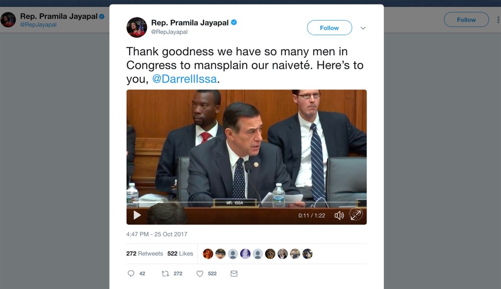 Democratic lawmaker posts video, accuses Darrell Issa of ‘mansplaining’