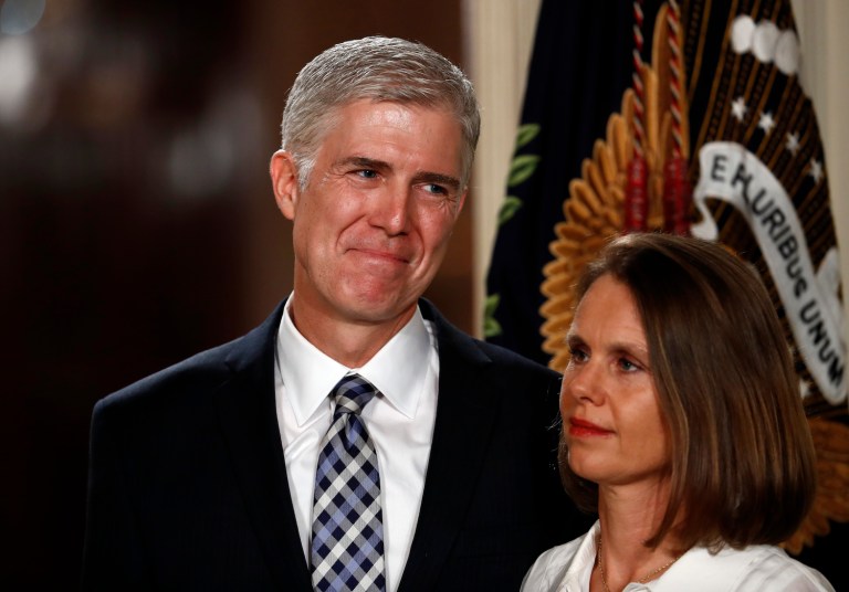 A conservative group spent $2 million on ads featuring a former Obama administration attorney endorsing Gorsuch. (AP Photo/Carolyn Kaster)