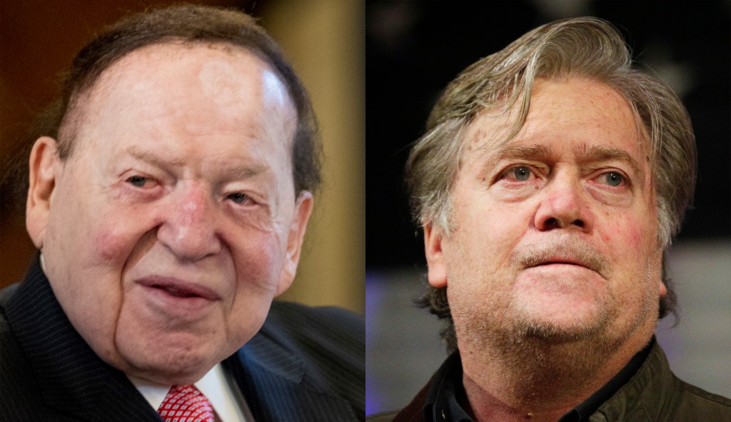 Sheldon Adelson ditches Steve Bannon after Roy Moore scandal
