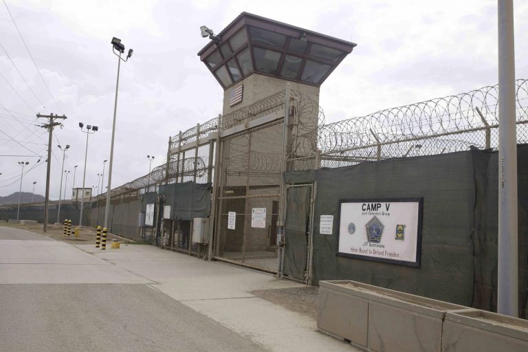 The entrance to Camp 5 and Camp 6 at the U.S. military's Guantanamo Bay detention center. (AP/Ben Fox)