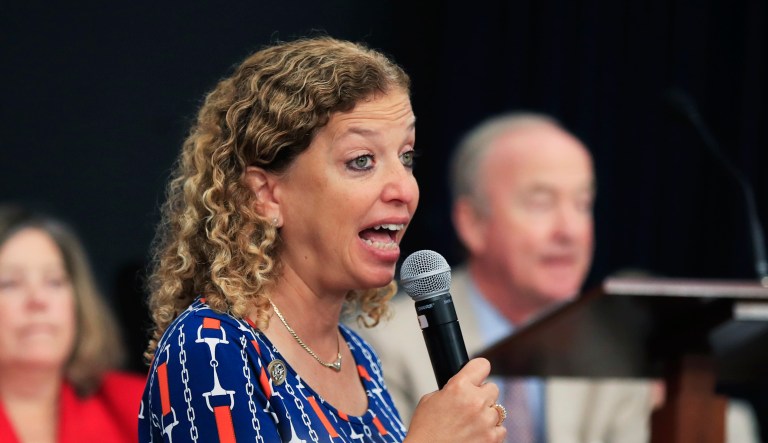 Debbie Wasserman Schultz has recently come under fire after she continued for months to employ an IT staffer under federal investigation for allegedly stealing equipment and data from members of the U.S. House. (AP Photo/Manuel Balce Ceneta)