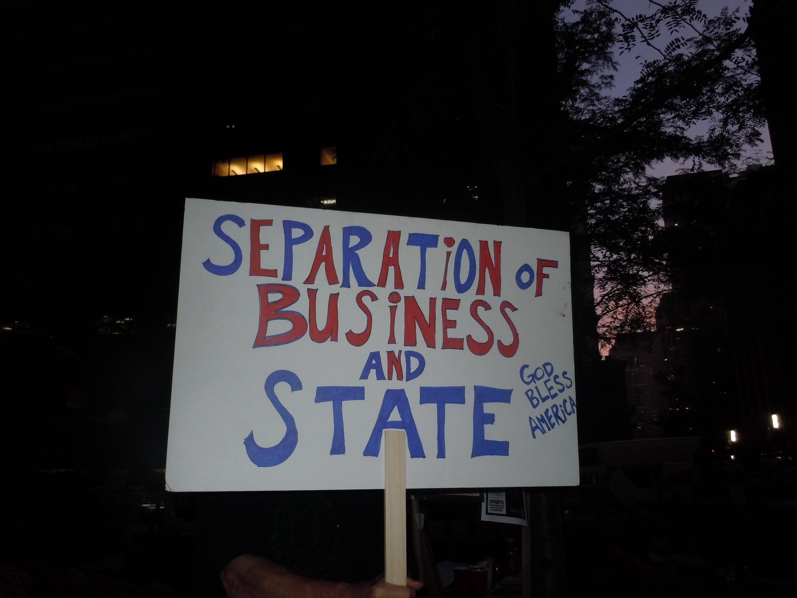 A libertarian camps out with Wall Street occupiers