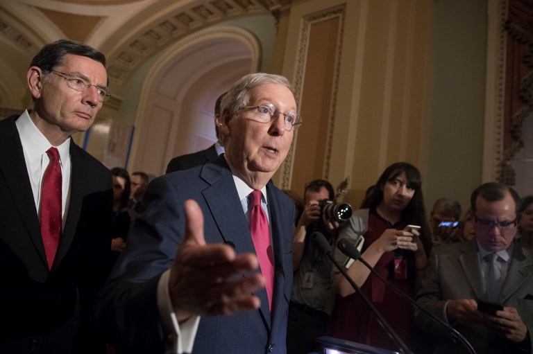 The Senate GOP can't afford to lose more than 50 votes to be able to send a healthcare bill to committee. (AP Photo/J. Scott Applewhite)