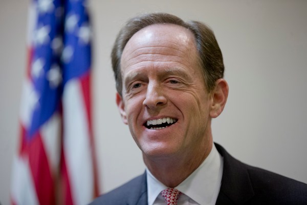 Toomey reveals $3.1 million haul in last quarter