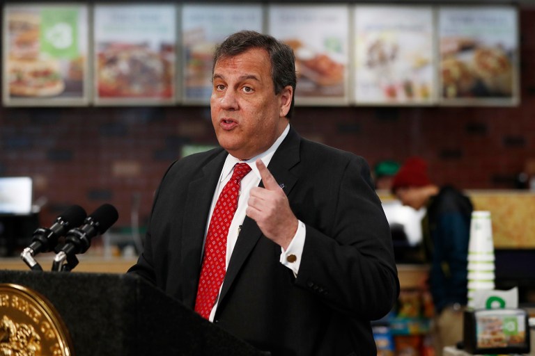New Jersey Gov. Chris Christie said, 
