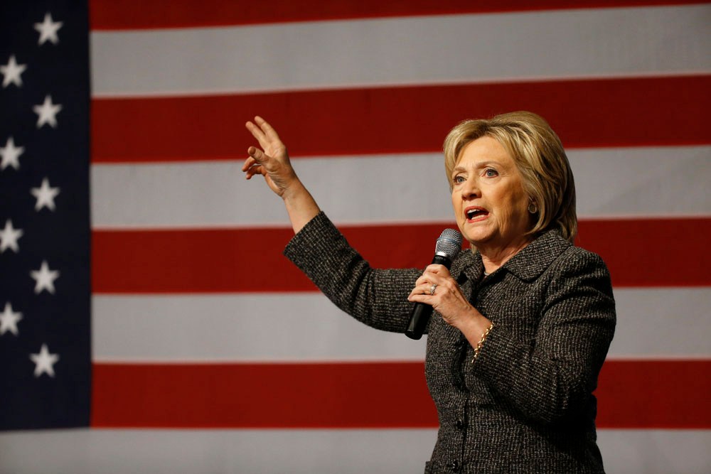 Clinton dismisses Sanders’ surge, brushes off Biden dig