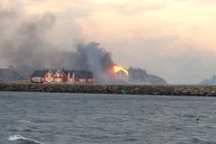 Fire consumes villages in Norway