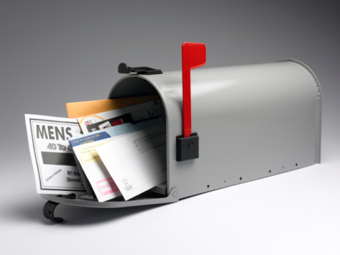 Mailbox with mail