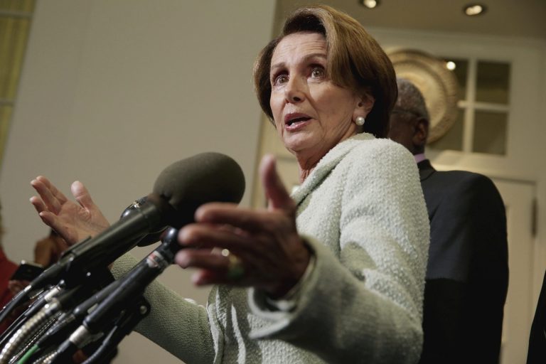 Democrats won't agree to Republican demands regarding Obamacare until after the implementation of the health care law is complete, House Minority Leader Nancy Pelosi, D-Calif., told reporters Thursday. (Chip Somodevilla/Getty Images)