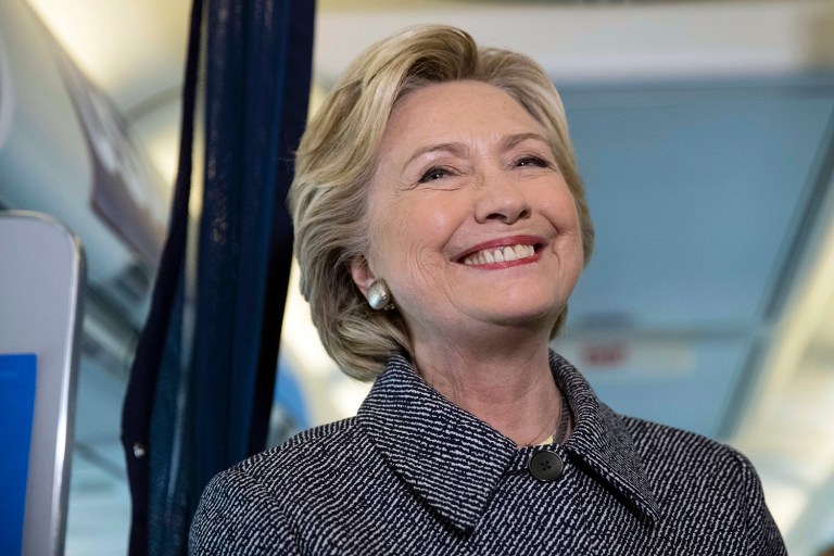 In a new poll, former Secretary of State Hillary Clinton holds a 6-point lead over her GOP rival in the battleground state of Nevada. (AP Photo/Matt Rourke)