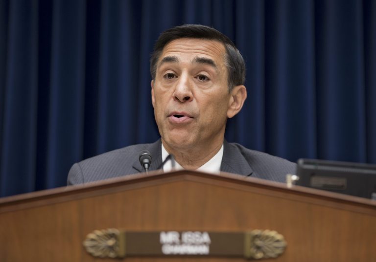 Darrell Issa, R-Calif., criticized President Obama's executive order that would raise the salaries of federal employees, including Vice President Biden, amidst a budget crisis. (Photo: J. Scott Applewhite/AP)