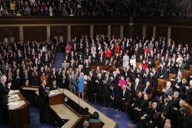 President Obama threatened Congress in his State of the Union address, telling them to act on carbon emissions, or else he would do so unilaterally. (Photo: J. Scott Applewhite/AP file)