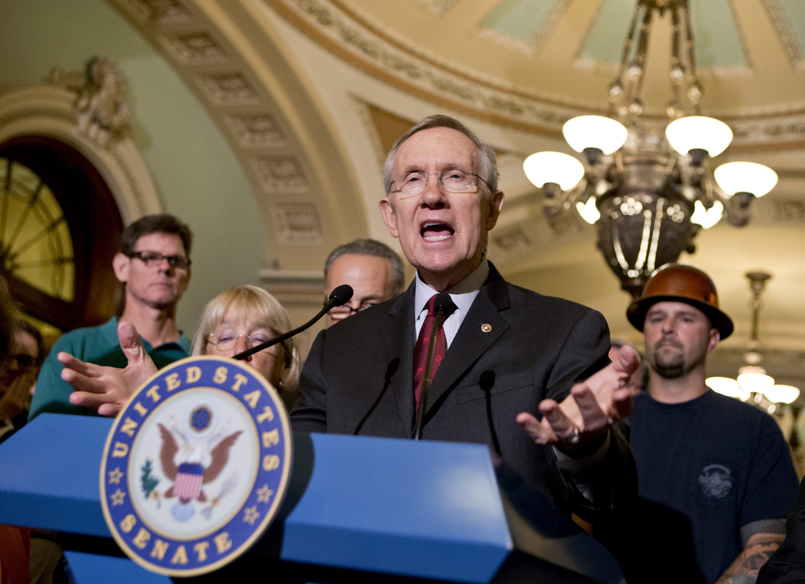 Harry Reid tells unions Obamacare will destroy their health plans