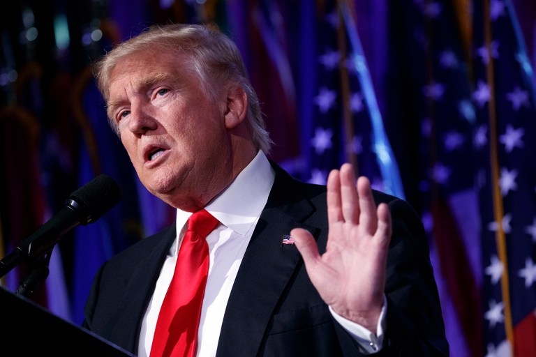 Donald Trump's surprise victory, owing much to differential turnout, resembles the surprise defeats, contrary to most polls, of establishment positions in 2016 referenda in Britain and Colombia. (AP Photo)