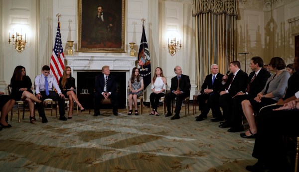 ‘We’re going to get it done’: Trump promises change to survivors of Parkland shooting