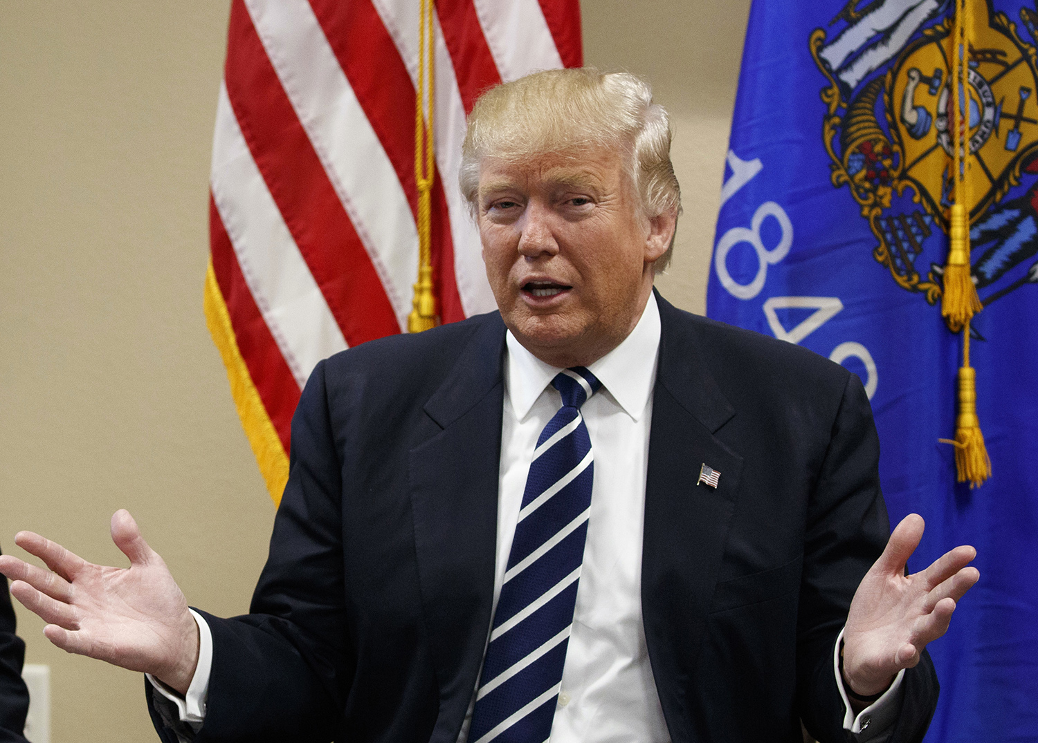 Trump vows to leave his business ‘in total’
