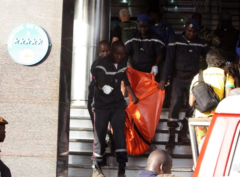 Multiple people were killed in a terrorist attack in West Africa Friday, including one American, a State Department official confirmed. (AP Photo/Harouna Traore)