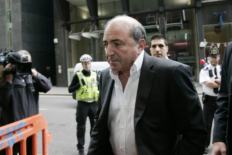 FILE - A Monday, April 28, 2008 photo from files showing Boris Berezovsky as he arrives at the Royal Courts of Justice in London for his hearing against Roman Abramovich. United Kingdom police have said that Berezovsky has been found dead Saturday March 23, 2013. (AP Photo/Sang Tan, File)