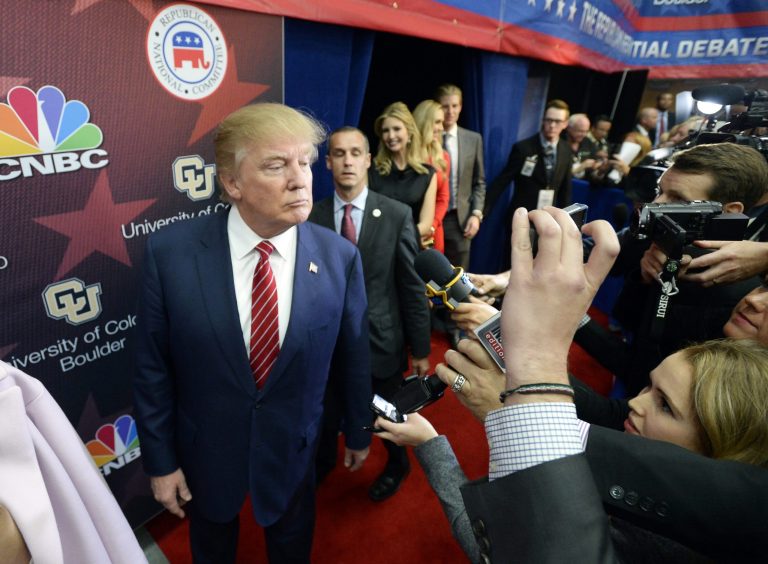 The vast majority of journalists at major outlets are generally liberal, and this slants their coverage. (Jeremy Papasso/Daily Camera via AP)