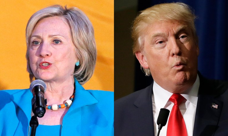 Democratic presidential candidate Hillary Rodham Clinton speaks to supporters during a campaign rally at La Rumba, a Denver dance club and restaurant, Tuesday, Aug. 4, 2015. The rally marks Clinton's first presidential campaign event in Denver. (AP Photo/Brennan Linsley)