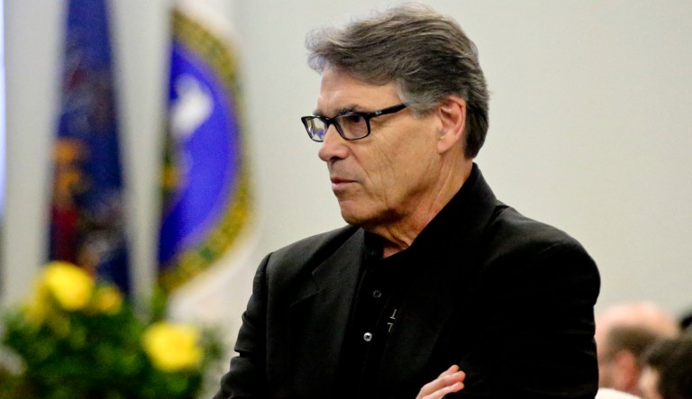 The energy secretary will focus on electric grid reliability, blackouts, and cybersecurity when he visits the Pacific Northwest National Lab on Tuesday. (AP Photo/Keith Srakocic)