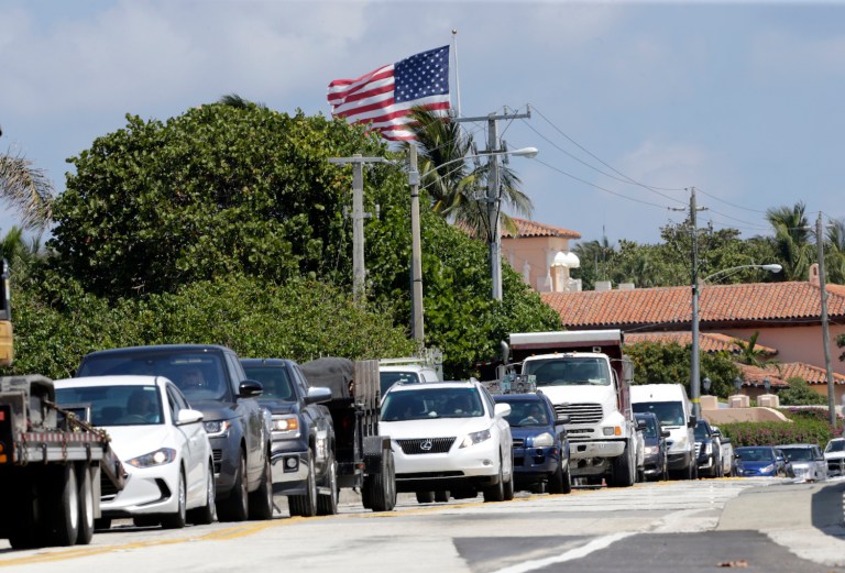 Trump's frequent Mar-a-Lago visits could help bring businesses and jobs to the area. (AP Photo/Lynne Sladky)