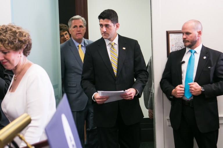 Ryan is pleading ignorance of details in order to avoid confronting inflated numbers coming out of the White House. (Graeme Jennings/Washington Examiner)