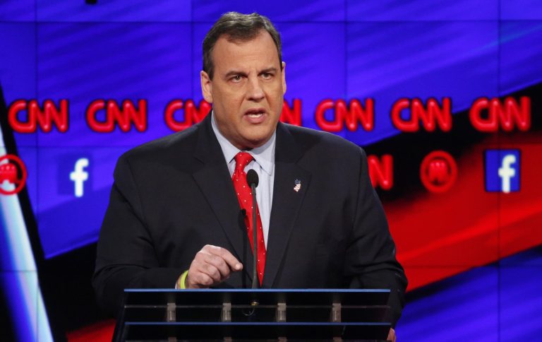 New Jersey Gov. Chris Christie believes World War III has already started and Russia cannot be trusted. (AP Photo/John Locher)