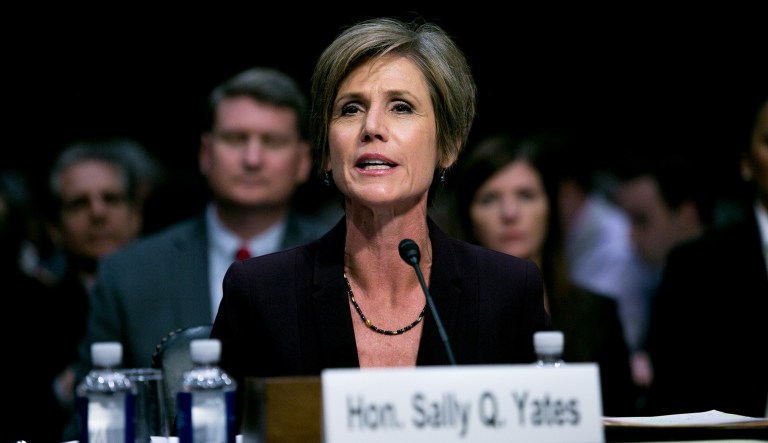 Former acting Attorney General Sally Yates said she's not interested in running for office. 
