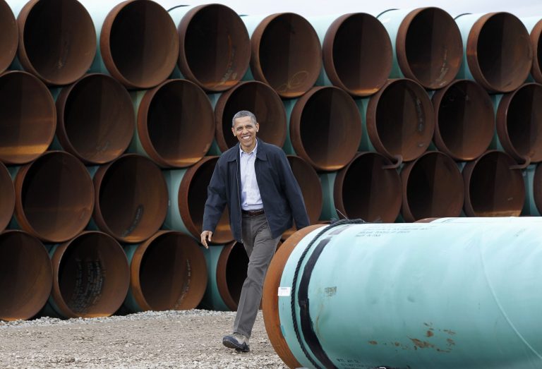 By some accounts, President Obama was prepared in 2011 to sign off on the Keystone XL pipeline. (AP File)