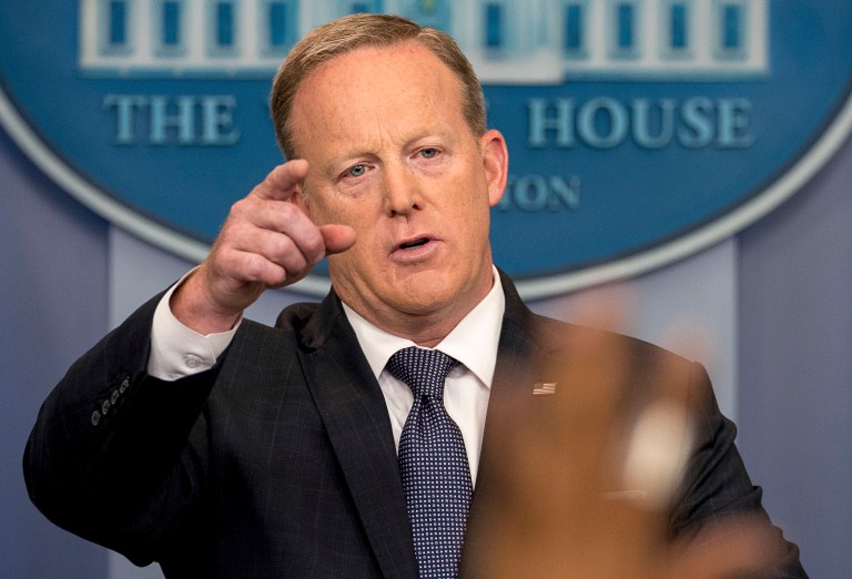 White House press secretary Sean Spicer said many use the daily press briefings as a chance to showboat, and he's right. However, the media should be in charge of overhauling the daily press briefings. Reforms should not include the White House's reducing journalists' access. (AP Photo/Andrew Harnik)