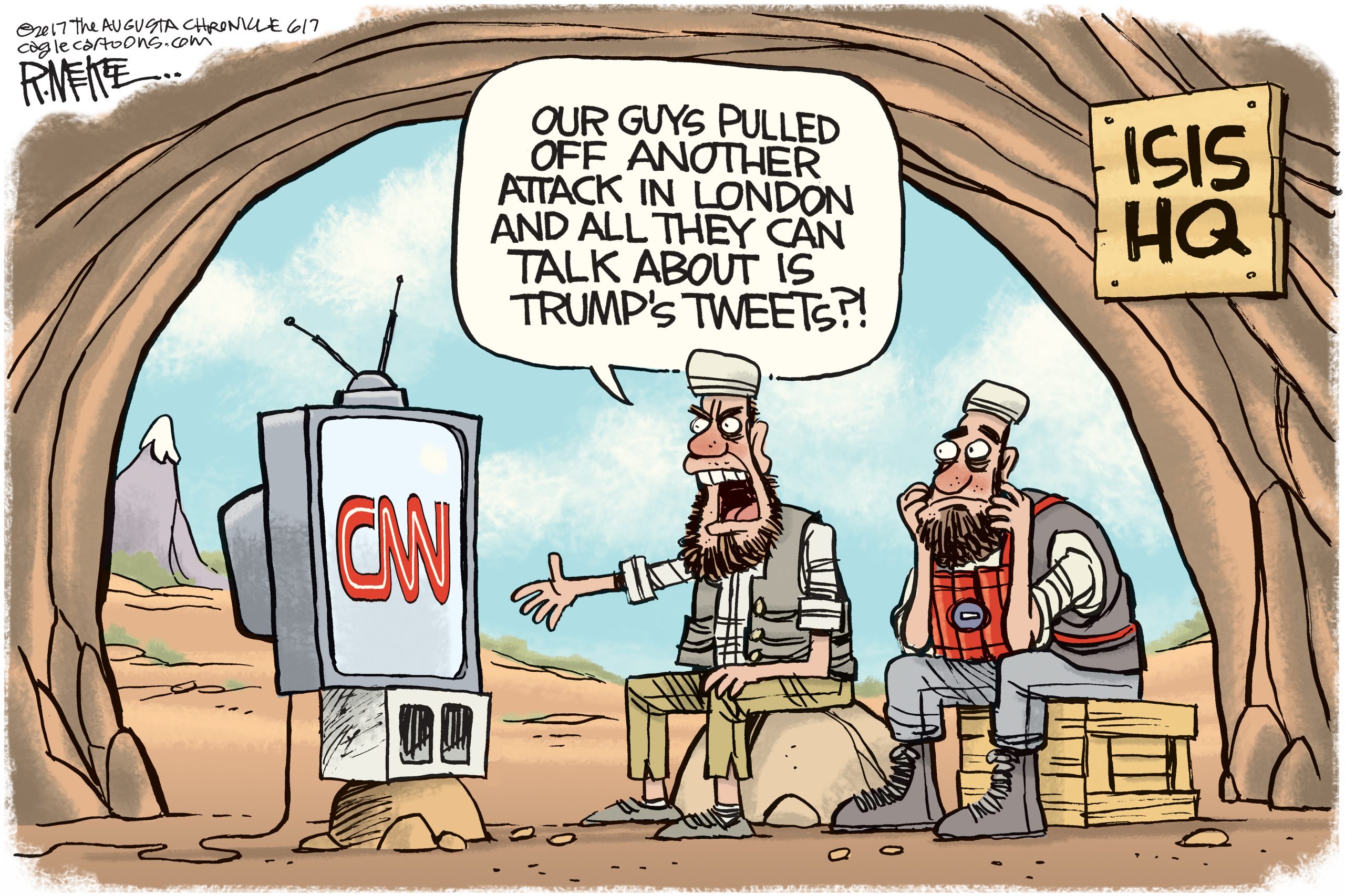 Editorial cartoon: ISIS HQ