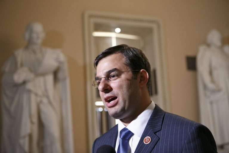 Rep. Justin Amash, R-Mich., along with a bipartisan group of senators and representatives, introduced a bill Tuesday to curb the National Security Agency's blanket collection of American's phone records and metadata. (AP File)